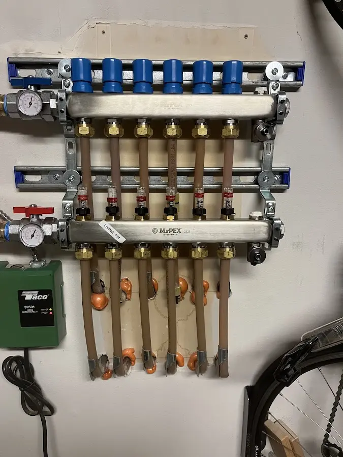 Plumber performing Gas Line Installation at a residential property in Bethlehem